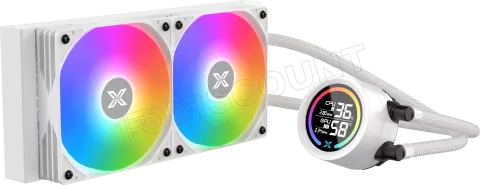 Photo de Kit Watercooling AIO Xigmatek Liquid Killer Digital RGB - 240mm (Blanc)