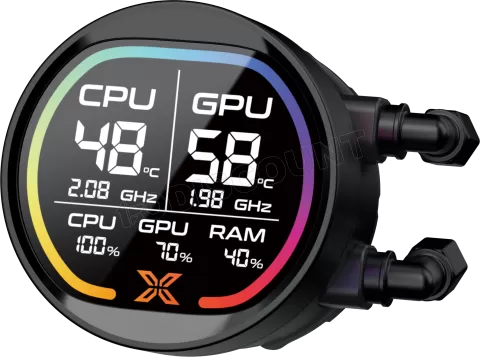 Photo de Kit Watercooling AIO Xigmatek Liquid Killer Pro Digital RGB - 360mm (Noir)
