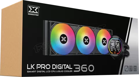 Photo de Kit Watercooling AIO Xigmatek Liquid Killer Pro Digital RGB - 360mm (Noir)