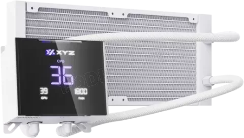 Photo de Kit Watercooling AIO XYZ Hydrotemp RGB - 240mm (Blanc)