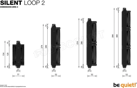 Photo de Kit Watercooling Be Quiet Silent Loop 2 120mm (Noir)