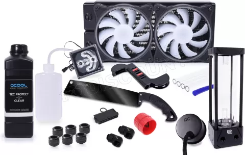 Photo de Kit Watercooling complet Alphacool Core Hurrican XT45 - 240mm (Noir)