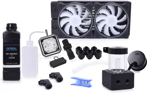 Photo de Kit Watercooling complet Alphacool Core Storm XT45 - 240mm (Noir)