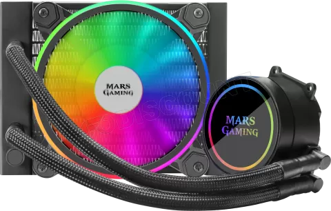 Photo de Kit Watercooling Mars Gaming ML120 RGB - 120mm (Noir)