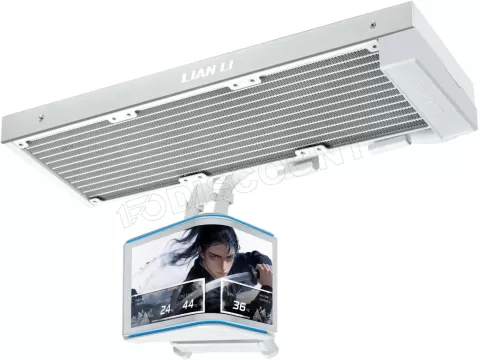 Photo de Kit Watercooling Pompe + Radiateur Lian Li HydroShift II OLED - 360mm (Blanc) (Sans ventilateur)