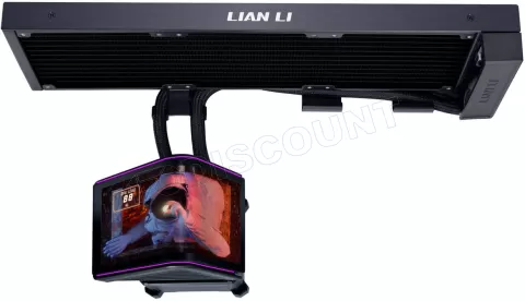 Photo de Kit Watercooling Pompe + Radiateur Lian Li HydroShift II OLED - 360mm (Noir) (Sans ventilateur)