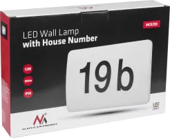 Photo de Lampe LED extérieure Maclean MCE292 avec numéro de maison