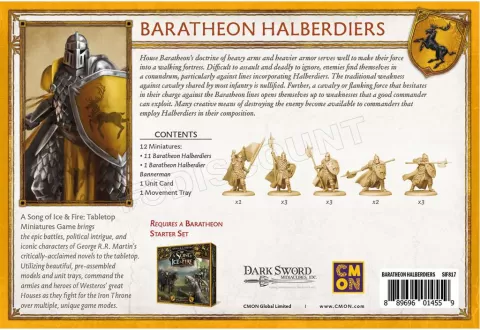 Photo de Le Trône de Fer : Hallebardiers Baratheon