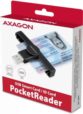 Photo de Lecteur de Cartes à puce Axagon CRE-SMPA