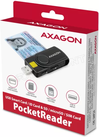 Photo de Lecteur de Cartes externe Axagon CRE-SMP2A