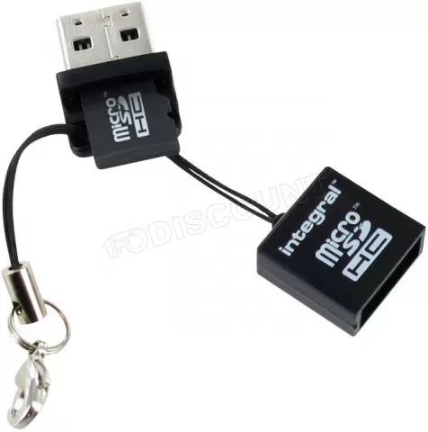 Photo de Lecteur de Cartes externe USB 2.0 Integral (Noir) (Bulk)