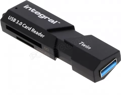Photo de Lecteur de Cartes externe USB 3.0 Integral Twin V3 (Noir)