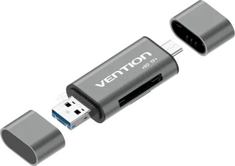 Photo de Lecteur de cartes externe USB 3.0 Vention (Gris)