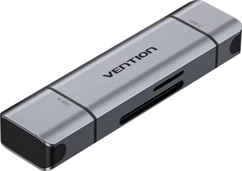 Photo de Lecteur de Cartes externe Vention USB 3.0 Type A, C (Gris)