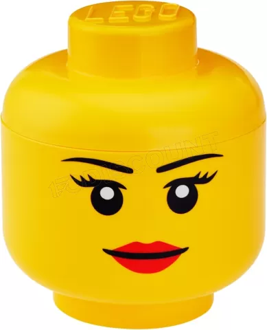 Photo de Lego 5006145 - Petite boîte de rangement : Tête de fille