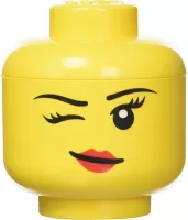 Photo de Lego 5006211 - Mini boîte de rangement : Tête de fille clin d'½il