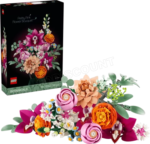 Photo de Lego Botanique 10342 Le joli bouquet de fleurs roses