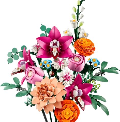 Photo de Lego Botanique 10342 Le joli bouquet de fleurs roses
