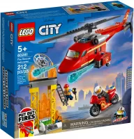 Photo de Lego City 60281 - L'hélicoptère de secours des pompiers