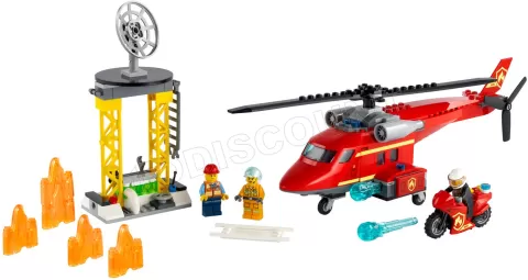 Photo de Lego City 60281 - L'hélicoptère de secours des pompiers