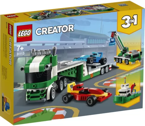 Photo de Lego Creator 31113 - Le transporteur de voitures de course