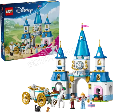 Photo de Lego Disney 43275 - Le château de Cendrillon et la calèche