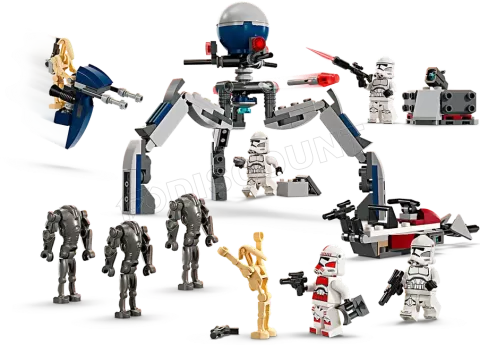Photo de Lego Star Wars 75376 - Pack de combat des Clone Troopers et Droïdes de combat