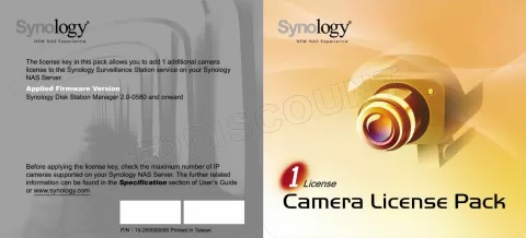 Photo de Licence Synology pour 1 Camera supplémentaire