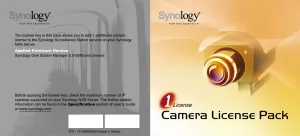 Photo de Licence Synology  pour 1 Camera supplémentaire