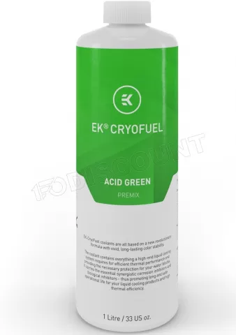 Photo de Liquide pour Watercooling Ekwb EK-CryoFuel Premix 1L (Vert)