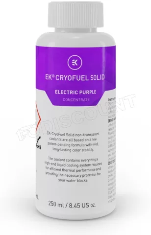 Photo de Liquide pour Watercooling Ekwb EK-CryoFuel Solid Concentrate 25cL (Violet)