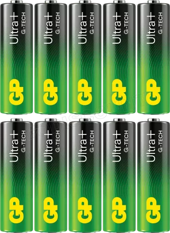 Photo de Lot de 10 piles Alcaline GP Batteries Ultra Plus type AA (LR6) 1,5V