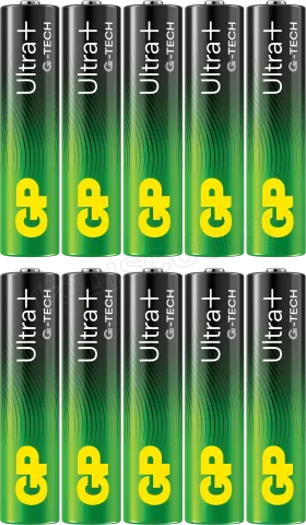 Photo de Lot de 10 piles Alcaline GP Batteries Ultra Plus type AAA (LR03) 1,5V