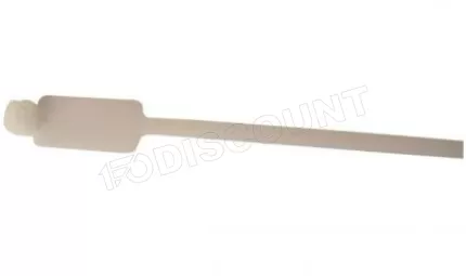 Photo de Lot de 100 Colliers plastique avec étiquette - 270x4mm (Equi Colson®) (Blanc)