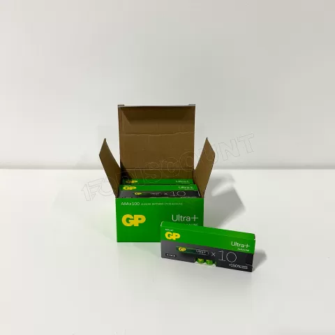 Photo de Lot de 100 piles Alcaline GP Batteries Ultra Plus type AAA (LR3) 1,5V