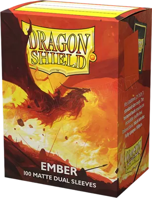 Photo de Lot de 100 Sleeves Dragon Shield Dual Matte (Ember)
