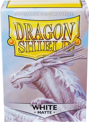 Photo de Lot de 100 Sleeves Dragon Shield Format Standard (Blanc)
