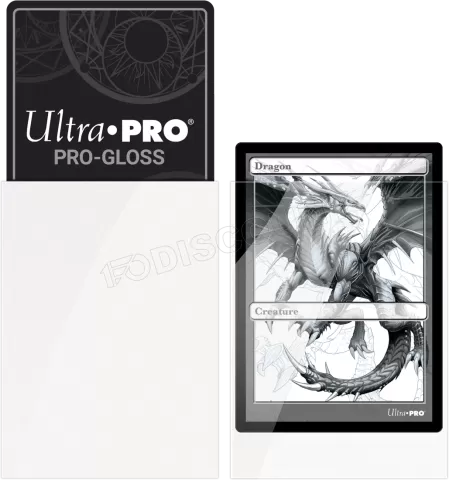 Photo de Lot de 100 Sleeves Ultra Pro Pro-Gloss Format Standard 66x91mm (Blanc)