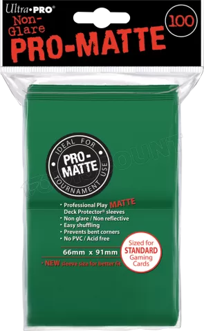 Photo de Lot de 100 Sleeves Ultra Pro Pro-Matte Format Standard 66x91mm (Vert)