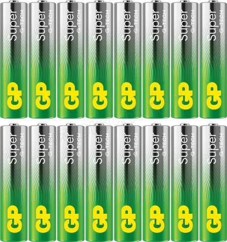 Photo de Lot de 16 piles Alcaline GP Batteries Super type AAA (LR03) 1,5V