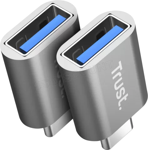 Photo de Lot de 2 Adaptateurs Trust Calyx USB-C/A (Noir)
