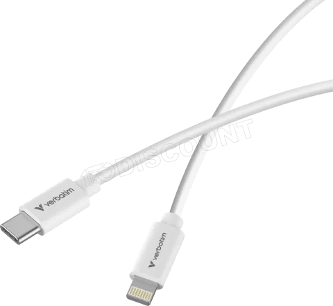 Photo de Lot de 2 cables Verbatim Essentials Sync & Charge USB-C 27W M/M 1m (Noir/Blanc)