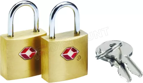 Photo de Lot de 2 Cadenas à clés Go Travel TSA