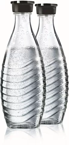 Lot de 2 Carafe en verre SodaStream 0,6L (Transparent) à prix bas