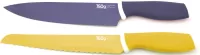 Photo de Lot de 2 Couteaux de cuisine 750g Rainbow (Violet/Jaune)