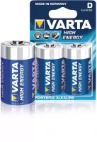 Photo de Lot de 2 piles Alcaline Varta High Energy type LR20 1,5V (LR20)