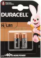 Photo de Lot de 2 piles Alcalines Duracell type LR01 (MN9100) 1,5V