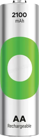 Photo de Lot de 2 piles rechargeables GP Batteries ReCyko type AA (LR6) 2100mAh