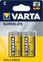 Photo de Lot de 2 piles Saline Varta SuperLife type C (LR14) 1,5V