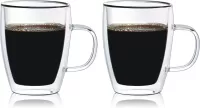 Photo de Lot de 2 tasses à café double paroi Faubourg Rome 27cl (Transparent)